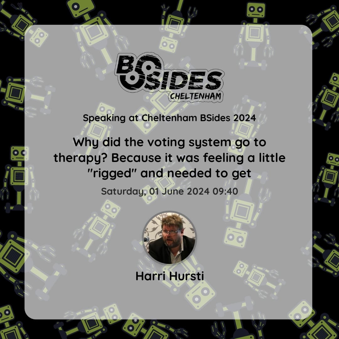 Excited for our Keynote - Harri Hursti