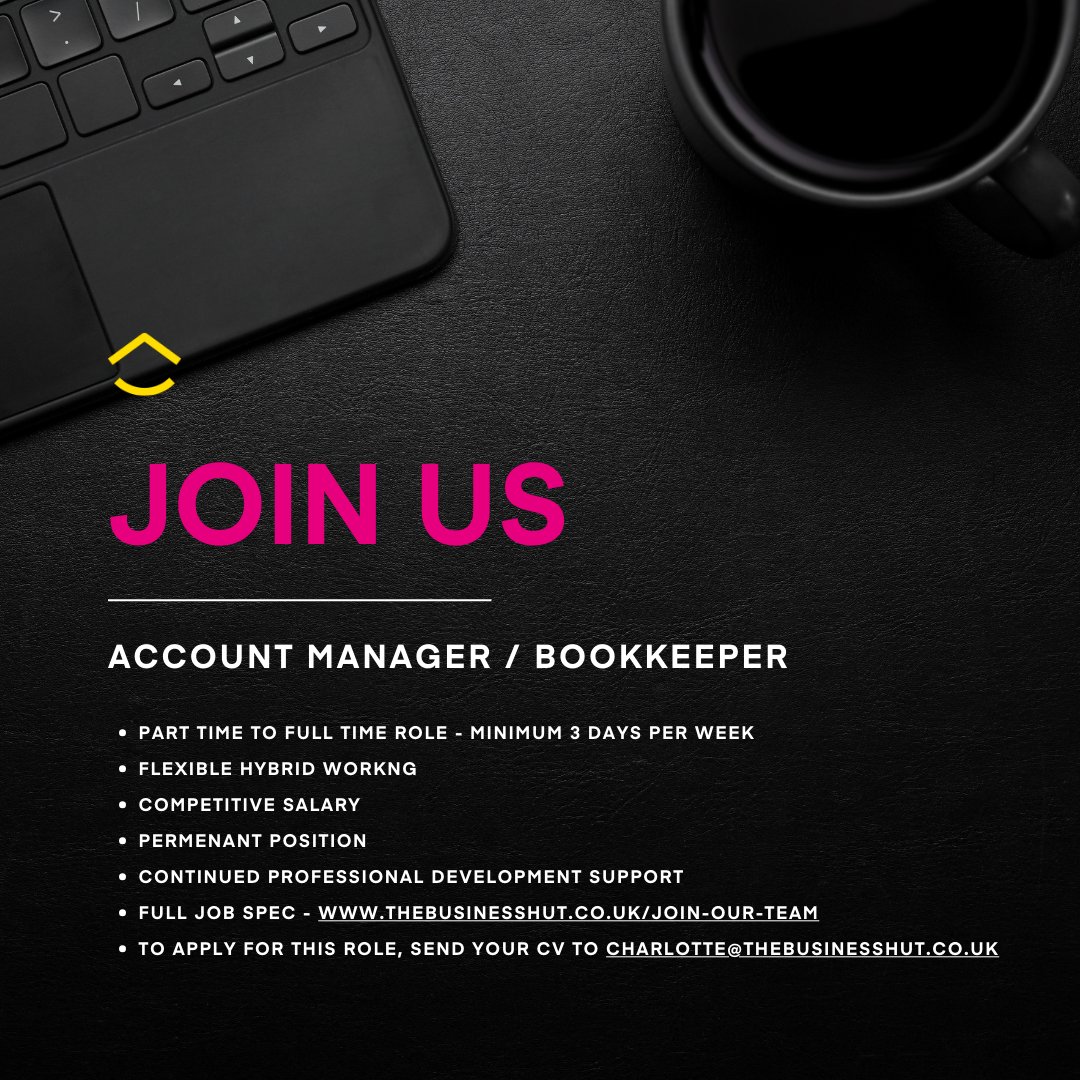 TheBusinessHut's tweet photo. ⭐️We’re so excited to be looking for another person to join our team!

😃 For more information on the role, head to 
https://t.co/C5DMb7Z9Vw

 ✒️ To apply, send your CV to charlotte@thebusinesshut.co.uk https://t.co/CkJ31RCv1V