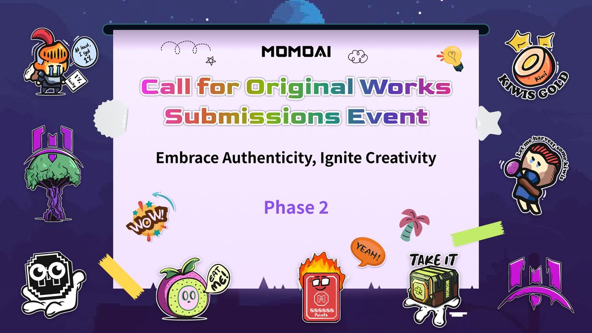 🌈Thanks for joining our original work event! 

🤩Our team reviewed submissions, removed AI-generated & duplicates, preserving precious self-created gems. 

Unique inspiration is the eternal spirit of art.

🙌Now in Phase 2 - vote for outstanding originals! Click here to support