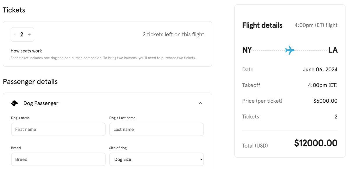 TherealWblog's tweet photo. So eine gemütlicher Hundeflug für günstige 12k von New York nach LA.
#barkair #flights #dogs #wucher https://t.co/oKXR0UKDMu