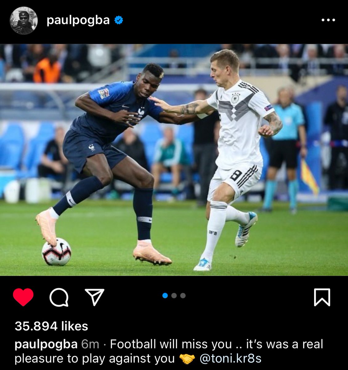 📲 Paul Pogba on IG.