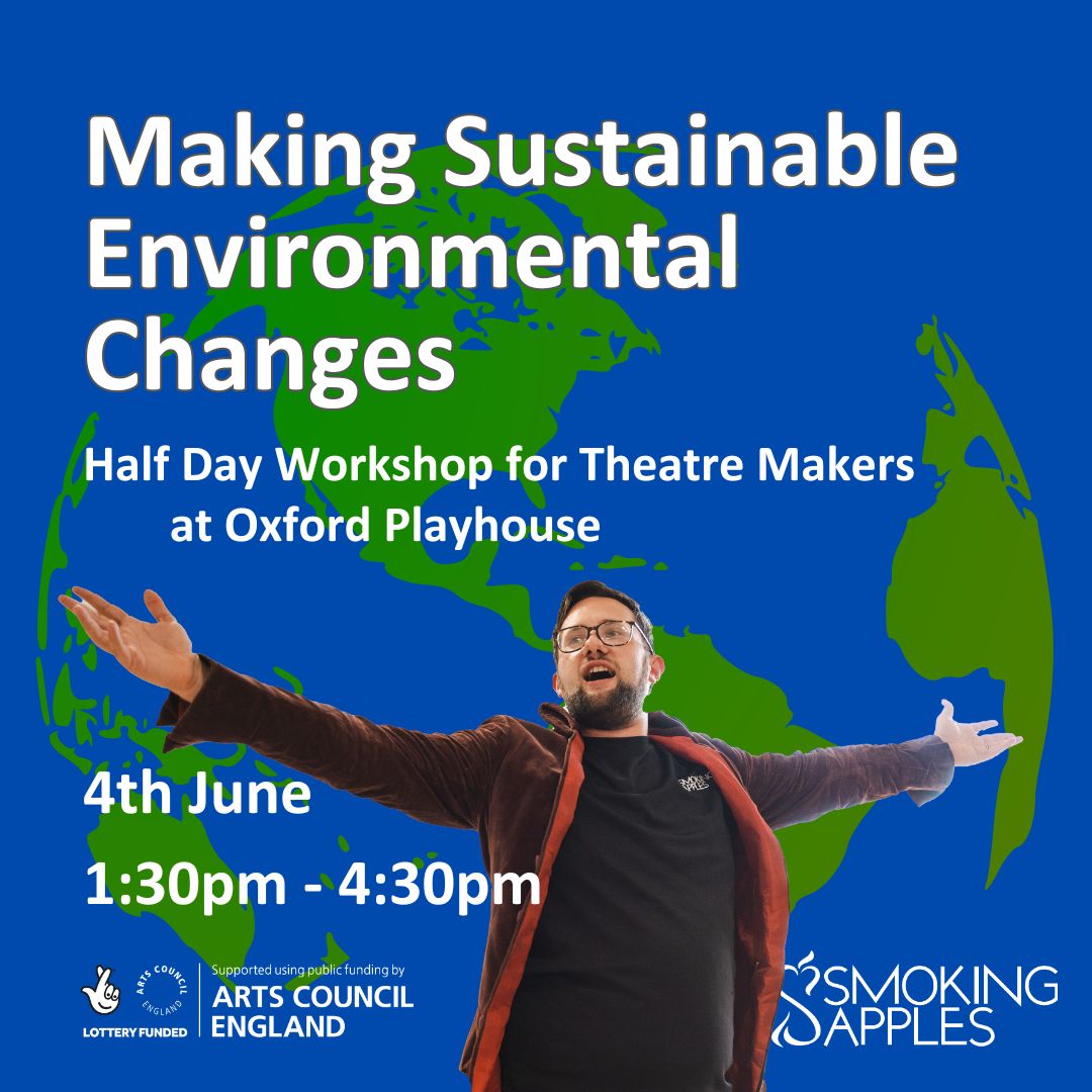 We are delighted to welcome back our previous Evolve Artists, @smokingapplesth, next month with their Sustainable Theatre Workshop. Join us for this FREE opportunity to learn about making greener choices within the arts sector. 🗓️Tue 4 Jun ℹ️ ow.ly/BY4a50RQGqV