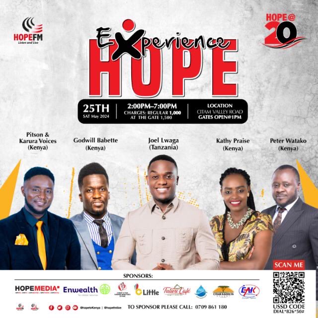 talistephen's tweet photo. Masaa itakuwa ya dancing shoes from 2pm on Saturday, 25th May pale @CitamVrdKE… See you there!
#Experience20YearsOfHope 

@HopeFMLive @HopeTV_KE @HopeMediaKenya https://t.co/ezXK2BO9fB