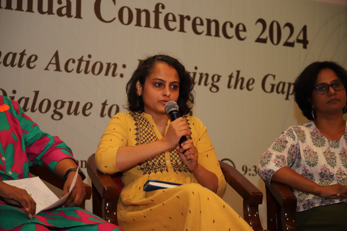 OfficialSamvada's tweet photo. We are glad that Samvada could be part of the Climate Asia Conference 2024 at the Indian Institute of Science, Bengaluru! Our Co- Executive Director, Dr. Savitha Suresh Babu, joined the panel discussion on ‘Accelerating Climate Action: Bridging the Gap from Dialogue to Action.’ https://t.co/B0PUEah1Sq
