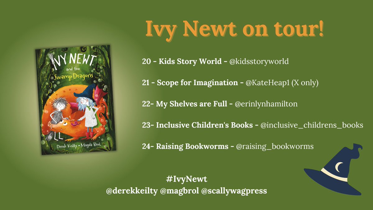 Ivy is on tour..... Ivy Newt and the Swamp Dragons is the third book in the series <a href="/Derekkeilty/">Derek Keilty</a> @magbrol <a href="/Scallywagpress/">Scallywag Press</a>