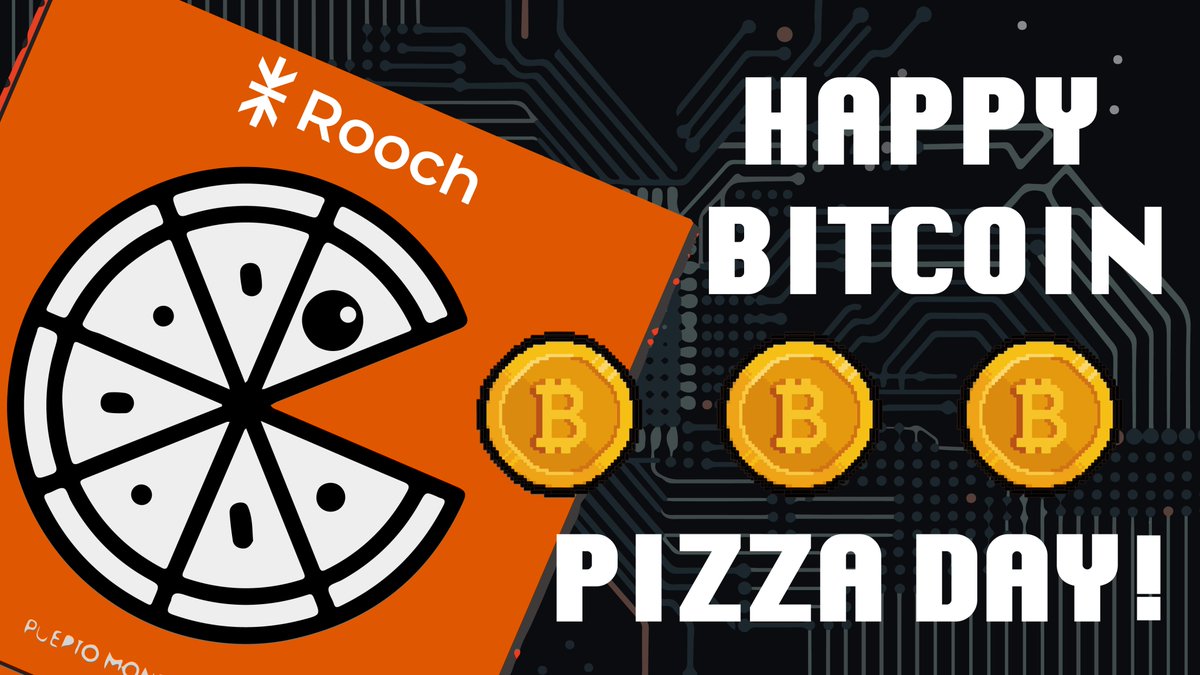 🎉 Celebrate Bitcoin Pizza Day in Rooch Lucky Draw! 🍕
🎁 Prize: 100 $USDT for 20 lucky winners

✨ How to enter: Follow @RoochNetwork +RT+Like+Tag 3 frens
⏳ 48 hrs

🤩 Enter now for a chance to be the lucky winner!  

#BitcoinPizzaDay  #RoochNetwork