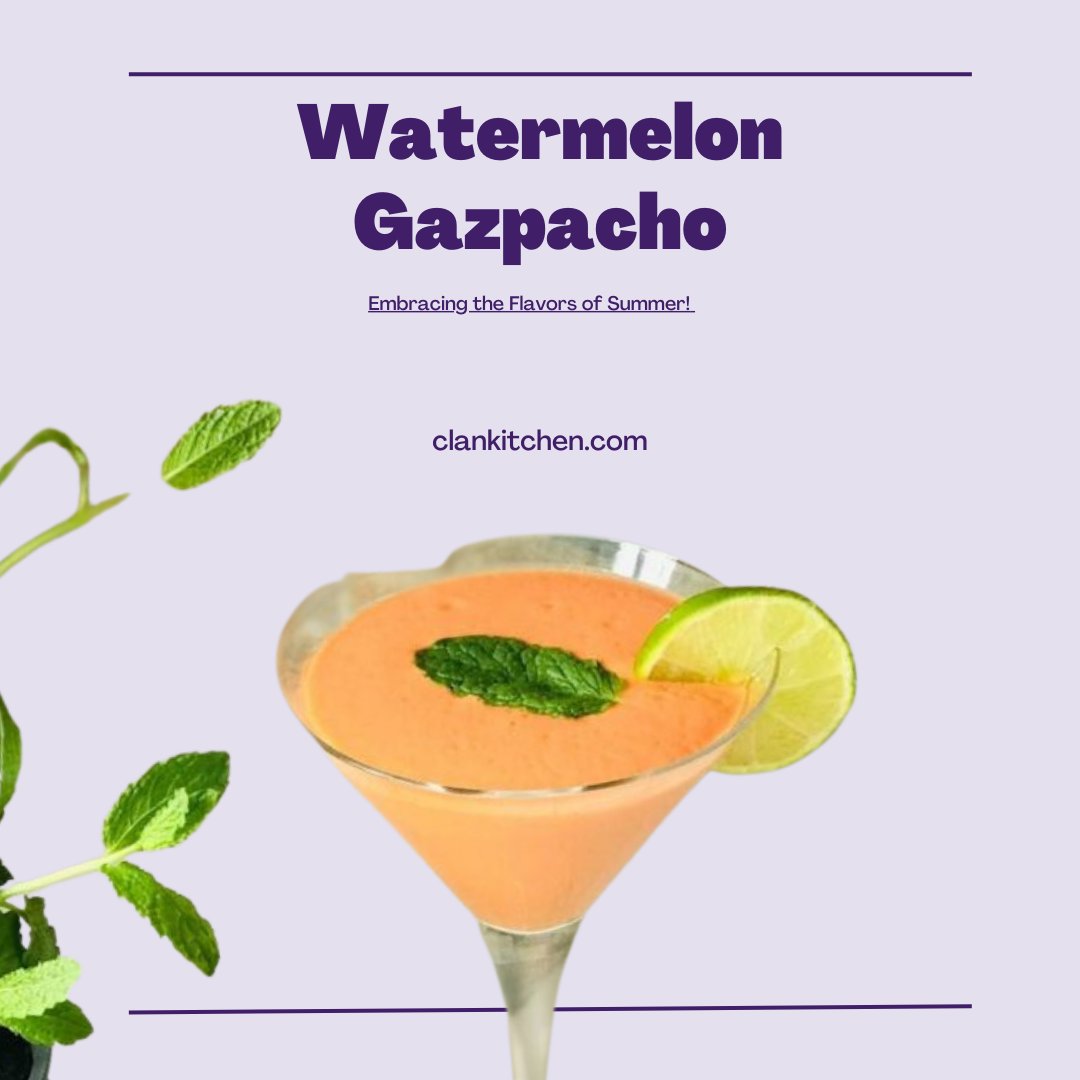 Gazpacho is the shining star of Spanish cuisine when the sun's out. A delicious way to savor your fruits and veggies!

clankitchen.com/watermelon-gaz…

#watermelongazpacho
#spanishcuisine🇪🇸
#freshflavors
#summereats
#easyrecipes
#easyrecipe
#recipeshare
#recipeideas