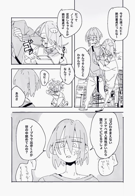 ノーブラで出歩く 