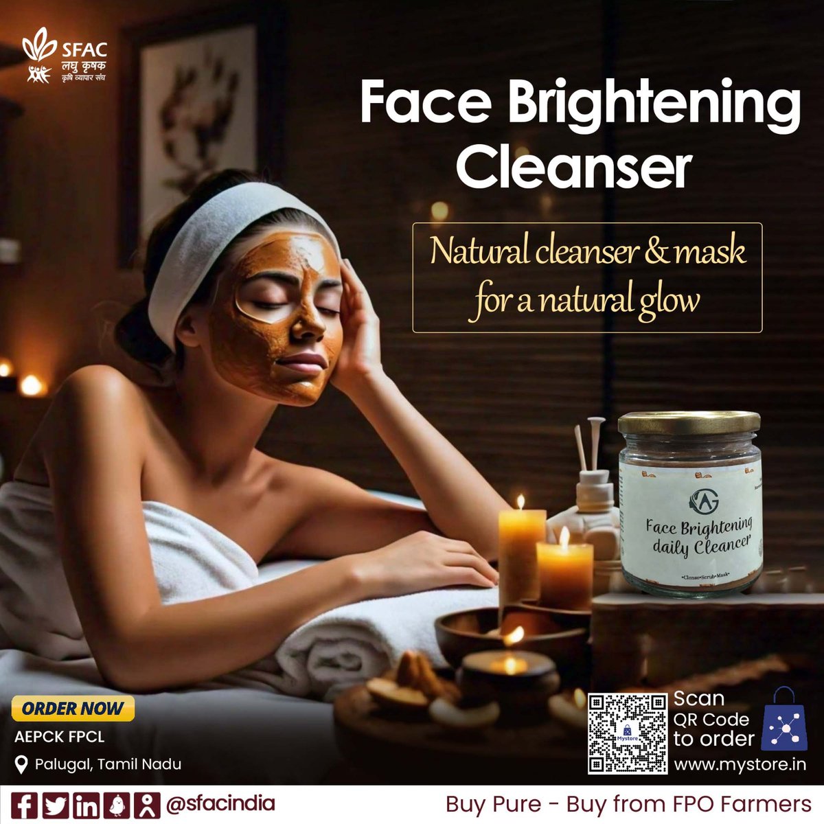 sfacindia's tweet photo. Face mask✨
Brighten your complexion & nourish your skin.
Removes tan & refreshes- perfect for summer.
Order Now👇
https://t.co/fay0glD4H2
☺️
#VocalForLocal #healthychoices #healthskin #healthyhabits https://t.co/9BTuaNU7Xj