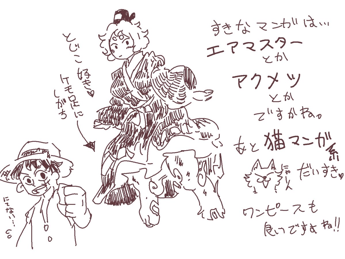 配信で描いた落描き 