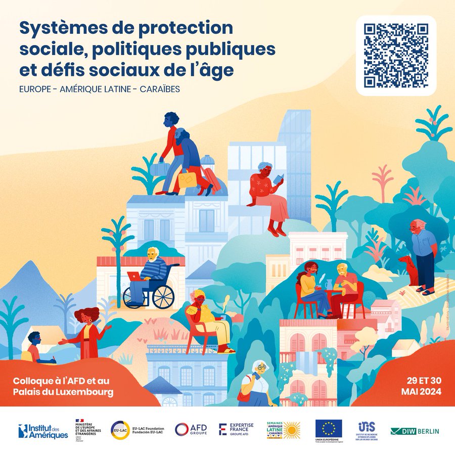 📆 J-7 avant le colloque portant sur les « systèmes de protection sociale, politiques publiques et défis sociaux de l’âge en Europe, en Amérique latine et dans les Caraïbes » ! ▶Au programme : Table ronde 1 : Protection sociale et couverture, modérée par @MartinezSaenzA1 Table