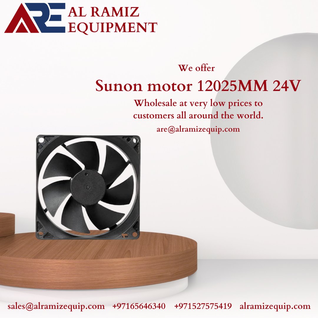 Sunon Motor 12025MM 24V Cooling Fan

#are#al#ramiz
#CoolingFan #SunonMotor #ElectronicCooling #24VFan #HighEfficiency #LowNoiseFan #DurableDesign #IndustrialCooling #FanSpecifications #12025MM #EfficientCooling #CoolingPerformance #QuietOperation #LongServiceLife #ReliableCooling