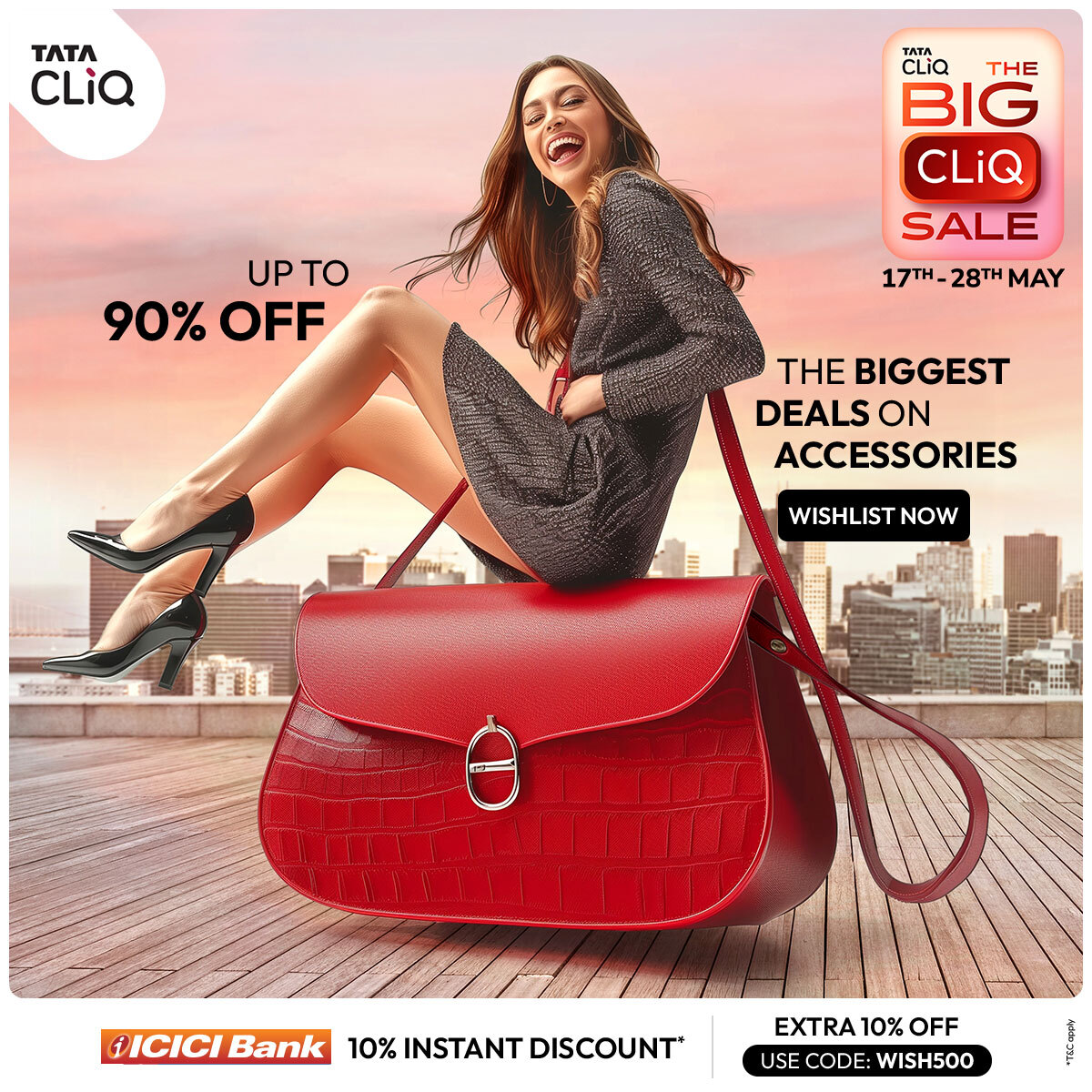 offer_maxx's tweet photo. Upgrade your style with Upto 90% OFF on accessories at Tata Cliq's Big Cliq Sale! ✨👜
Shop Now:
https://t.co/xpEgQVcQVQ
.
.
.
Become an Advertiser:
https://t.co/RYJm9Giq2h
.
.
.
#BigCliqSale #AccessoryDeals #FashionSteals #AccessoryBonanza #offermaxx #tatacliq https://t.co/efJ0rk6sOW