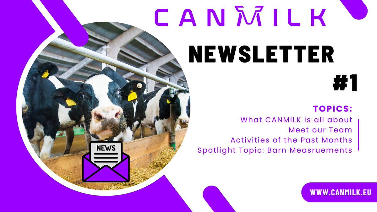 Dive into the latest project updates, team highlights, and much more in our first edition of the CANMILK E-Newsletter. 🐄🚀

➡ canmilk.eu/?na=view&id=2

Subscribe to our newsletter to ensure you never miss an update. 📧

#methane #methaneemissions #climatechange #horizoneurope
