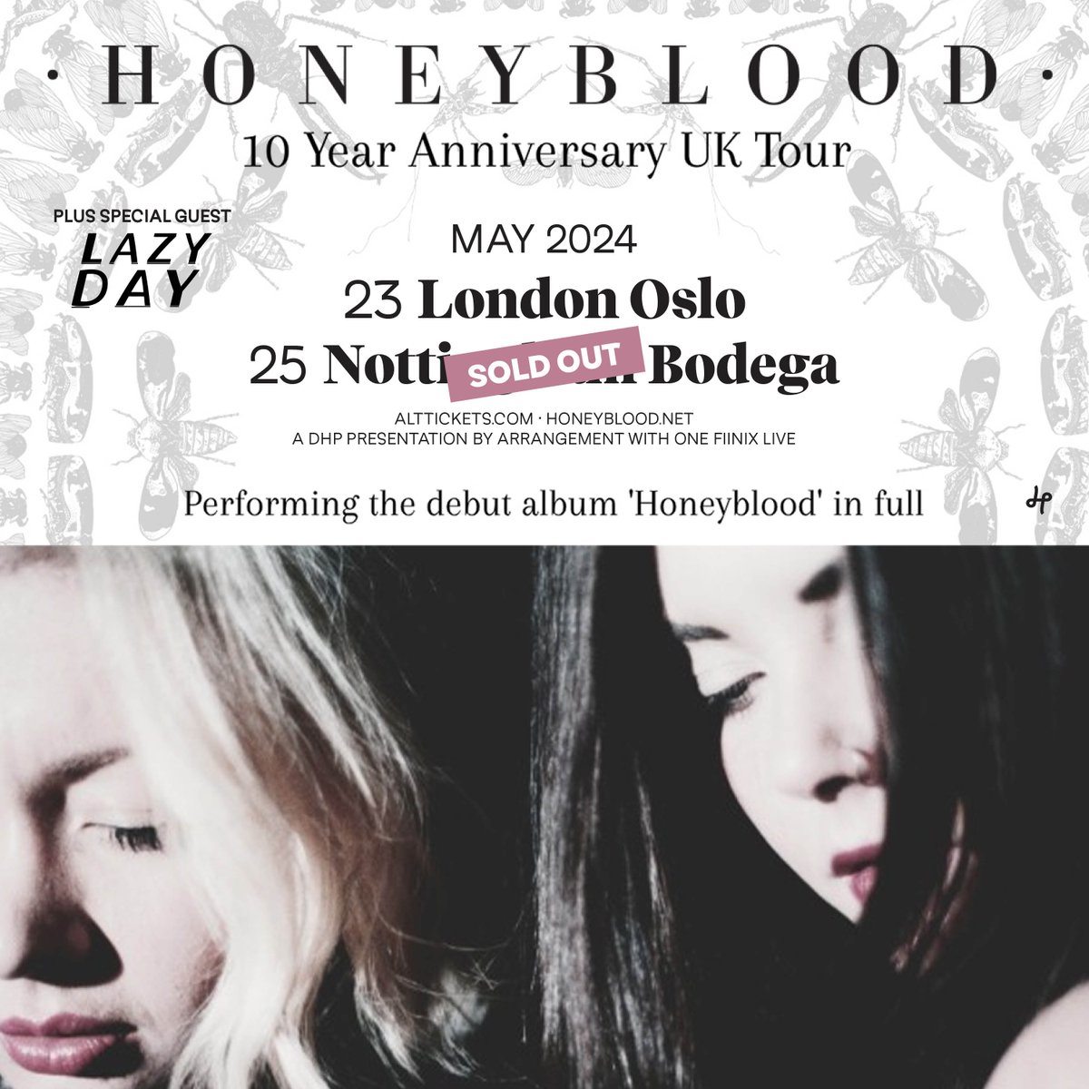 SOLD OUT And just like that our show with @yumhoneyblood and @lazydaylazyday has sold out, you lucky lot! Missed out? Join the waiting list here 👉alt.tkts.me/tl/kjs3