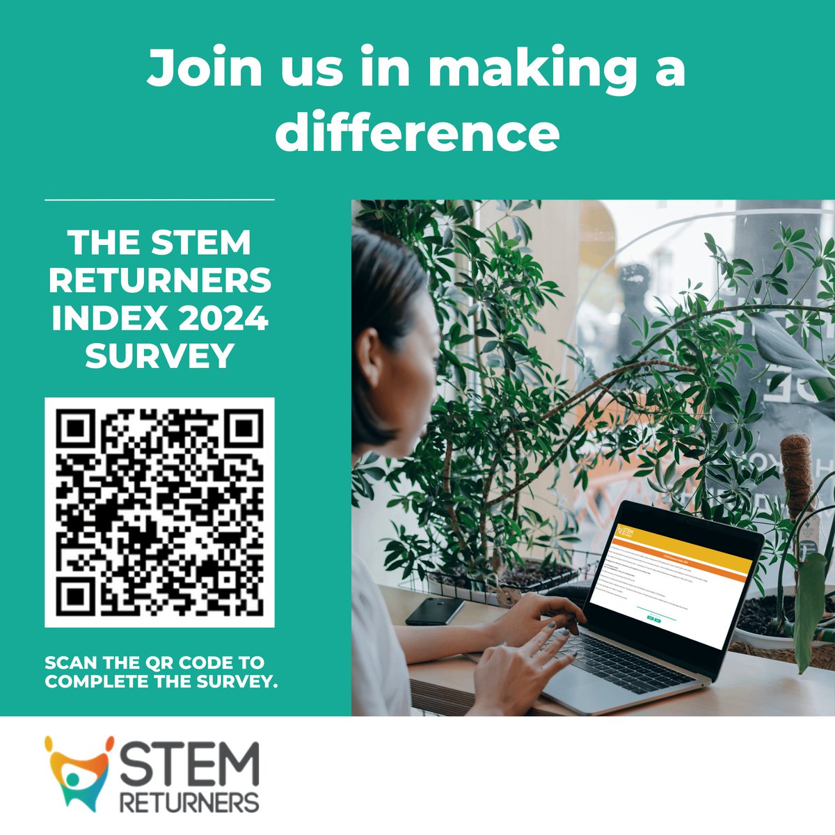 If you’ve had a career break or are on a career break please share your experience with us via the survey in the link below. ow.ly/n5vF50RQzfP #ReturntoSTEM #STEMReturnersIndex2024 #returntowork #STEMReturners #STEM #careerbreak #diversity #inclusion #returners #survey