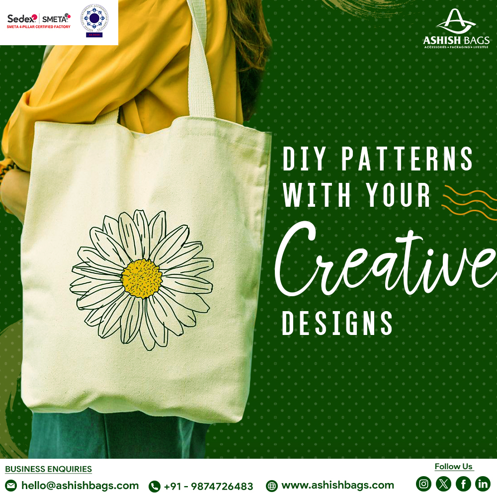 DIY patterns with your Creative Designs! 

Get creative with our top DIY patterns! From cozy Jute to stylish tote bags, we’ve got you covered. 
 
#DIY #CreativeDesigns #Sustainable #DIYCommunity #CustomizeYourToteBag #DIYToteBag #JuteBag #Ashishbags