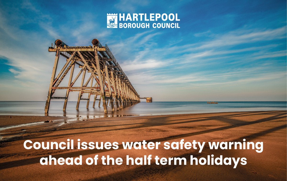 ⚠️𝗜𝗠𝗣𝗢𝗥𝗧𝗔𝗡𝗧 𝗪𝗔𝗧𝗘𝗥 𝗦𝗔𝗙𝗘𝗧𝗬 𝗔𝗗𝗩𝗜𝗖𝗘⚠️ 🏖️ With the school half-term holidays just around the corner and hopes of some warmer summer weather, we're issuing some important water safety advice to help people stay safe if they head to #Hartlepool's beaches. 🏊‍♀️