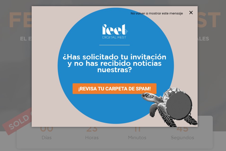 ¡Sold Out!

Si has solicitado invitación y no has recibido respuesta, mira tu carpeta de Spam.

¡Nos vemos mañana!