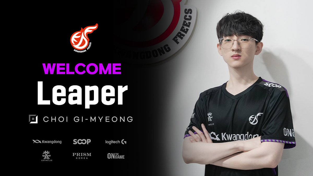 SOOPers_LoL's tweet photo. [WELCOME Leaper]

'Leaper' 최기명 선수가 광동 프릭스에 합류하여 2024 서머 시즌부터 함께 하게 되었습니다.
2024 서머부터 광동 프릭스에서 멋진 활약을 보여줄 Leaper 최기명 선수에게 팬분들의 많은 응원과 기대 부탁 드립니다.
감사합니다. https://t.co/z84AeEYceH