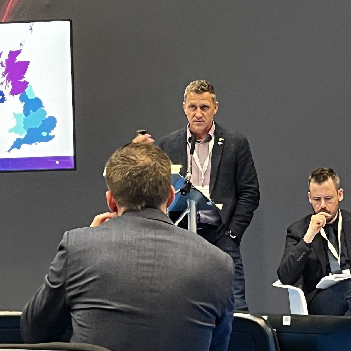 RobDChambers's tweet image. Listening to Holger Kessler representing @GeospatialC at Utility Week - good to hear @CityFibre and @VMO2News name checked in relation to National Underground Asset Register 
#NUAR #UWL @atkinsrealis