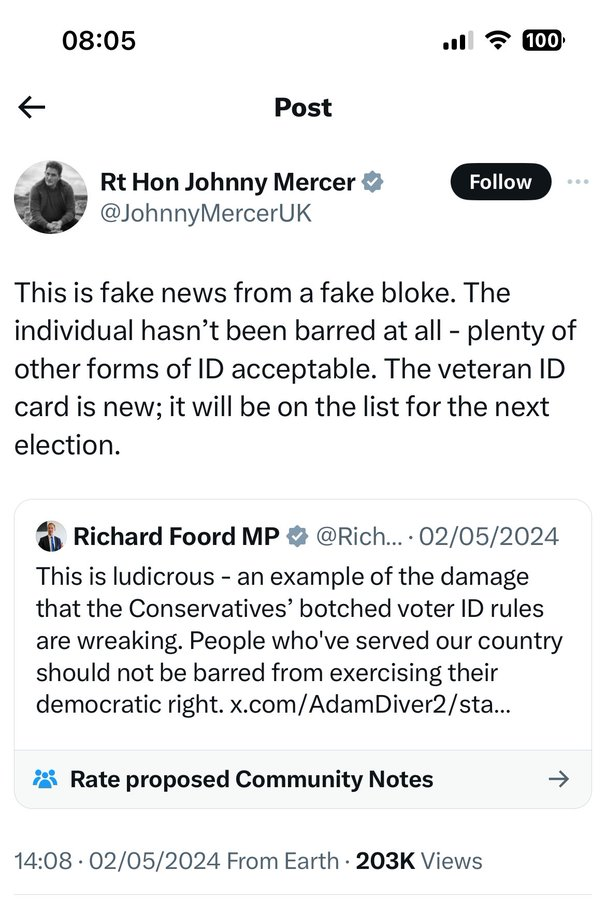 So as a Minister does this statement made previously breach the Ministerial Code
He openly lied and attacked an opponent in the full knowledge of what was happening