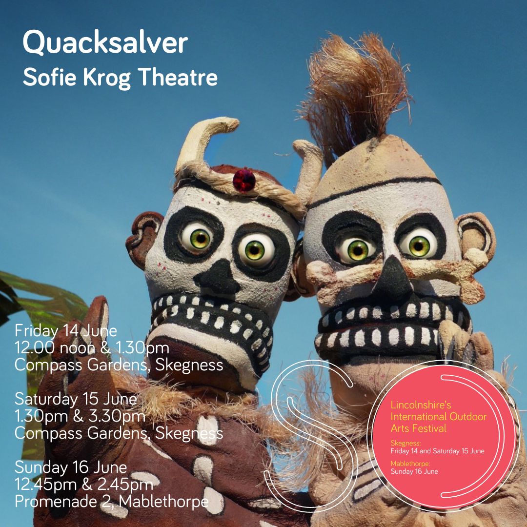 Introducing... Quacksalver, Sofie Krog Theatre Visit the SO Festival website for information about the full programme buff.ly/44L9PIi #sofestival #skegness #mablethorpe #festival