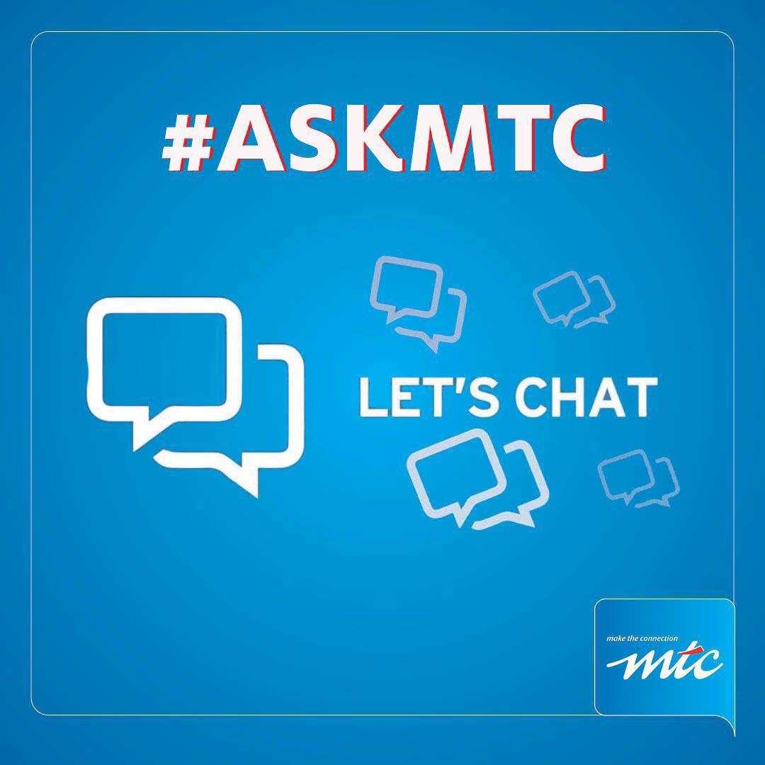 MTCNamibia's tweet photo. #ASKMTC
Good day 081Family,
Do you have questions about any MTC product or service? Would you like answers or a call back for more details? Drop your questions in the comment section or inbox, let's chat or let us call you back. https://t.co/ruvQKN4ZKK