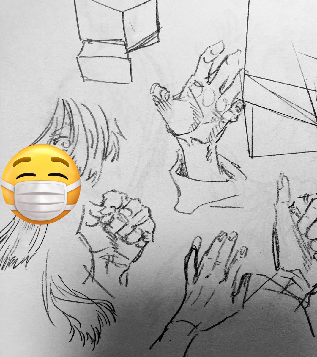 隙間時間に描くおてて気に入りがち 