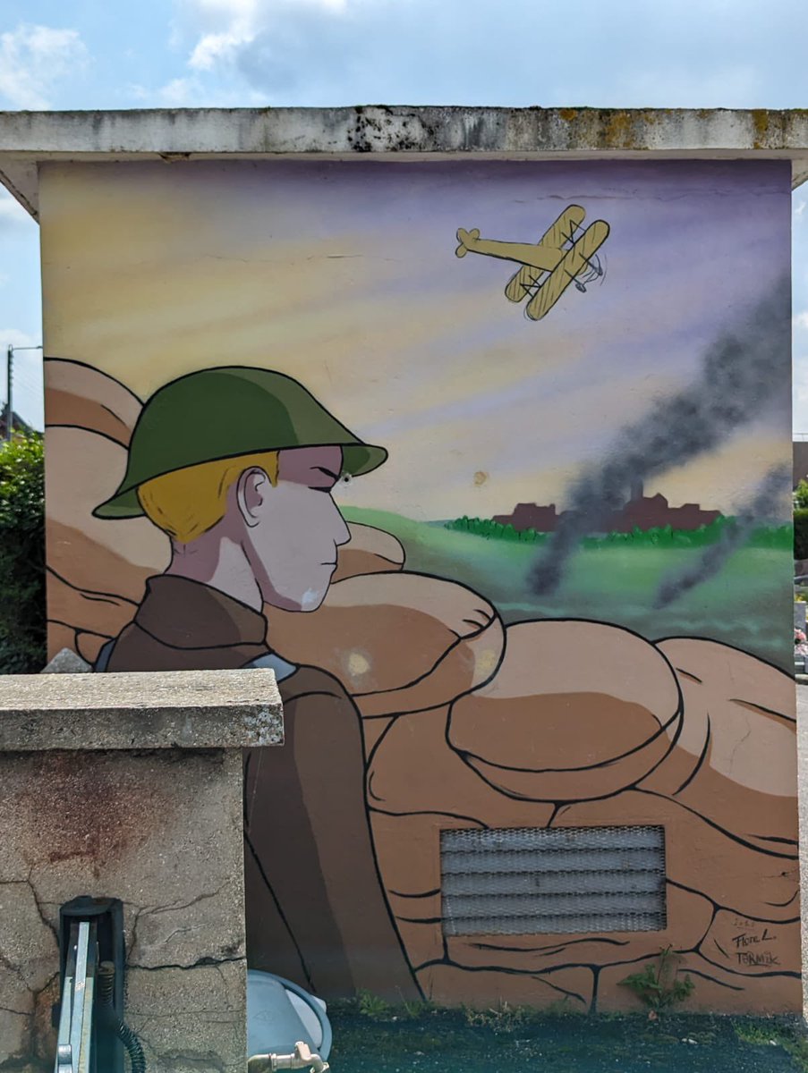 Fraser visiting the grave of the second of three Robinson brothers killed in WW1
