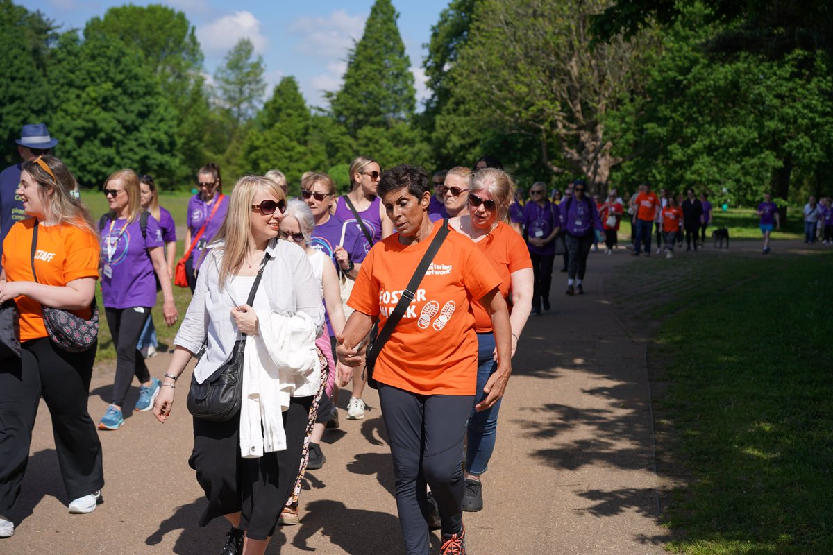 The sun was shining for Foster Walk in Wales! 🌞🚶‍♀️ We had such an amazing time walking in Cardiff to raise awareness of foster care. We were delighted to be joined by Olympian @FatimaWh1tbread, who is a huge advocate for children in care. Thank you to everyone who came along!🎉
