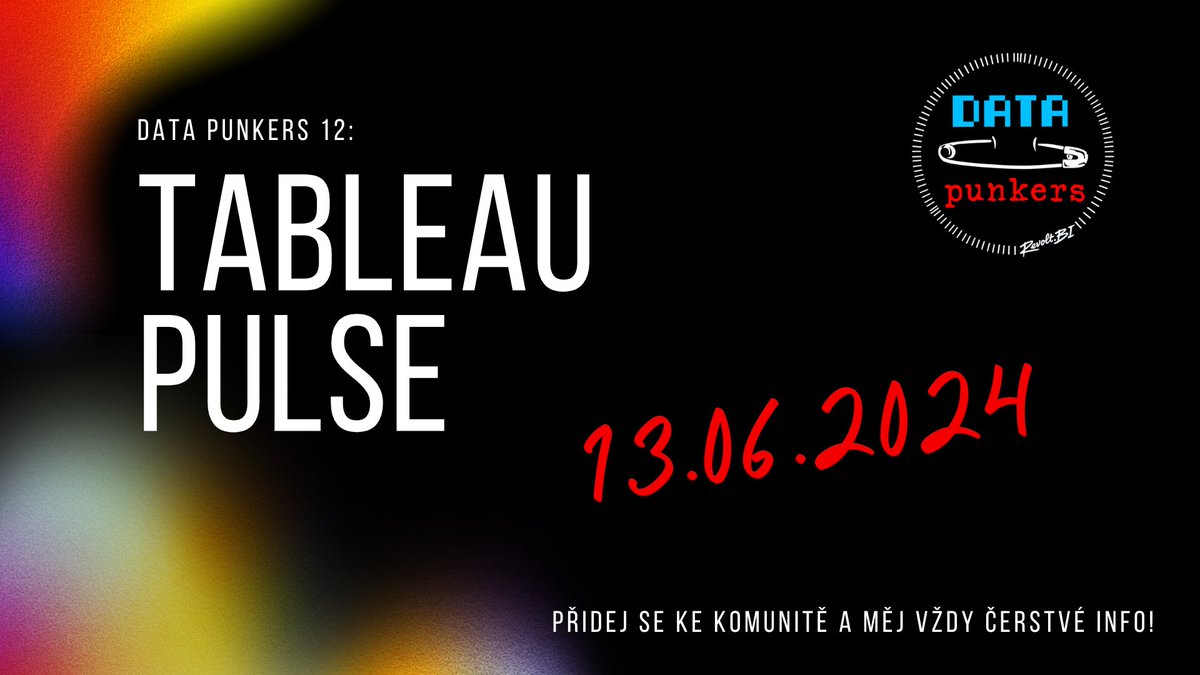 Přinášíme Vám jednu z nejžhavějších novinek tohoto roku - meetup.com/data-punkers/e…!

Tableau Pulse, reálně praktická AI novinka, pro všechny uživatele Tableau Cloud otevírá nový způsob jak jednoduše číst dashboardy a zásadně mění proces data-driven decision making. 

Co vás čeká?
