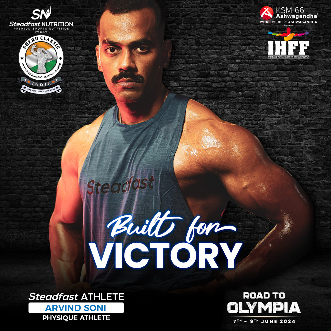 Witness the strength & determination of our esteemed Steadfast Athlete- #ArvindSoni, as he steps onto the grand stage of IHFF 2024.

Wish you Good Luck! 🙌

#SteadfastNutrition #IHFF #SheruClassic #Bodybuilding #IHFFExpo #ProShow #RoadToOlympia