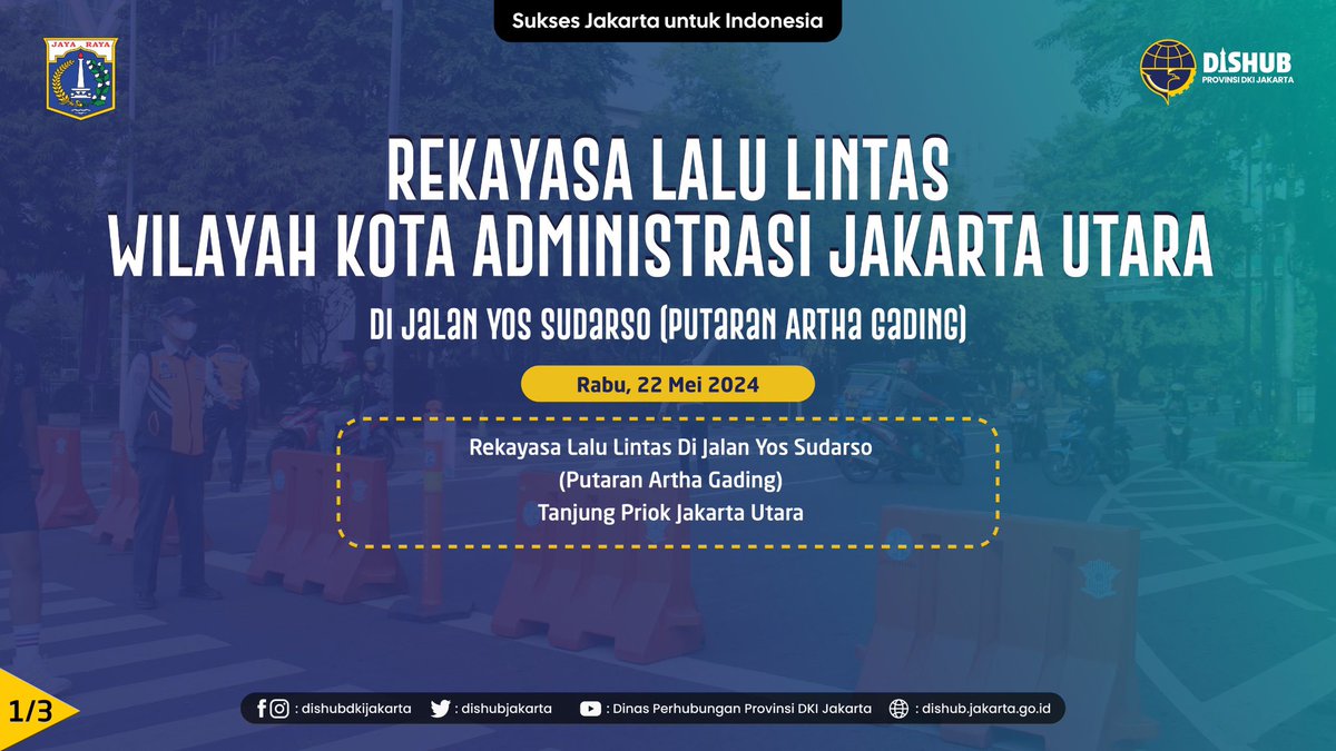 Dinas Perhubungan DKI Jakarta tweet media