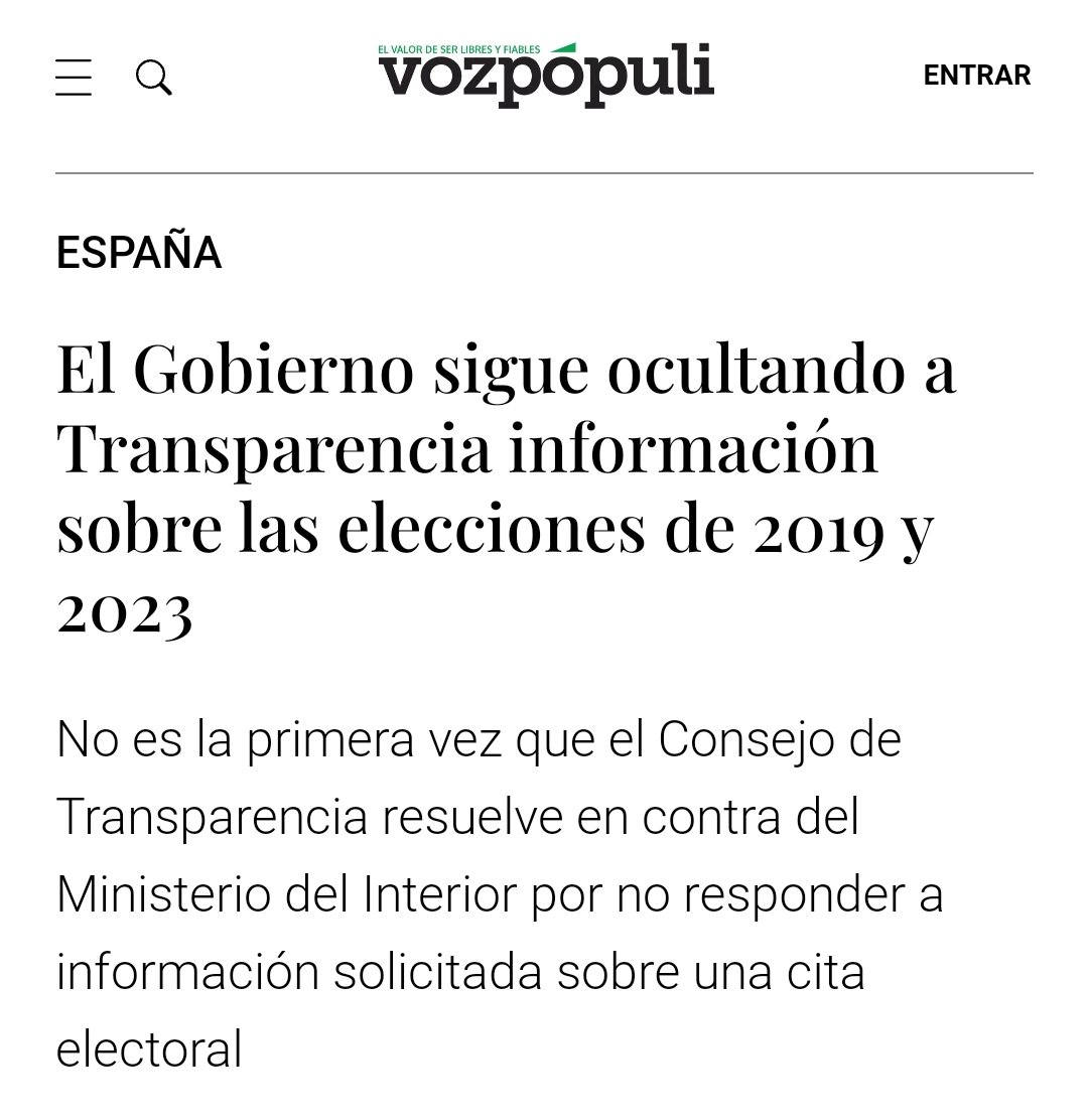 🔴 MARLASKA OCULTA INFORMACIÓN POR TERCERA VEZ El Gobierno sigue ocultando información sobre las elecciones de 2019 y 2023. Tercera Resolución del Consejo de la Transparencia contra la falta de integridad electoral del Gobierno de Pedro Sánchez. El Gobierno niega información