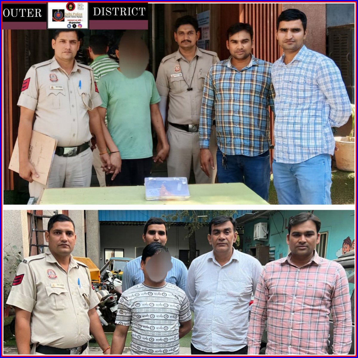 dcpouter's tweet photo. थाना रानी बाग की टीम ने 02 चोरों को दबोचा! सराहनीय कार्य।

चोरी के सभी सामान बरामद: 01 सोने का हार, 01 सोने की अंगूठी, 02 जोड़ी बालियां, 01 चांदी की चेन लॉकेट के साथ, 02 मोबाइल फोन और ₹ 73,000 नकद। 
@DelhiPolice 
#DPUpdates https://t.co/yPSME0xY1X