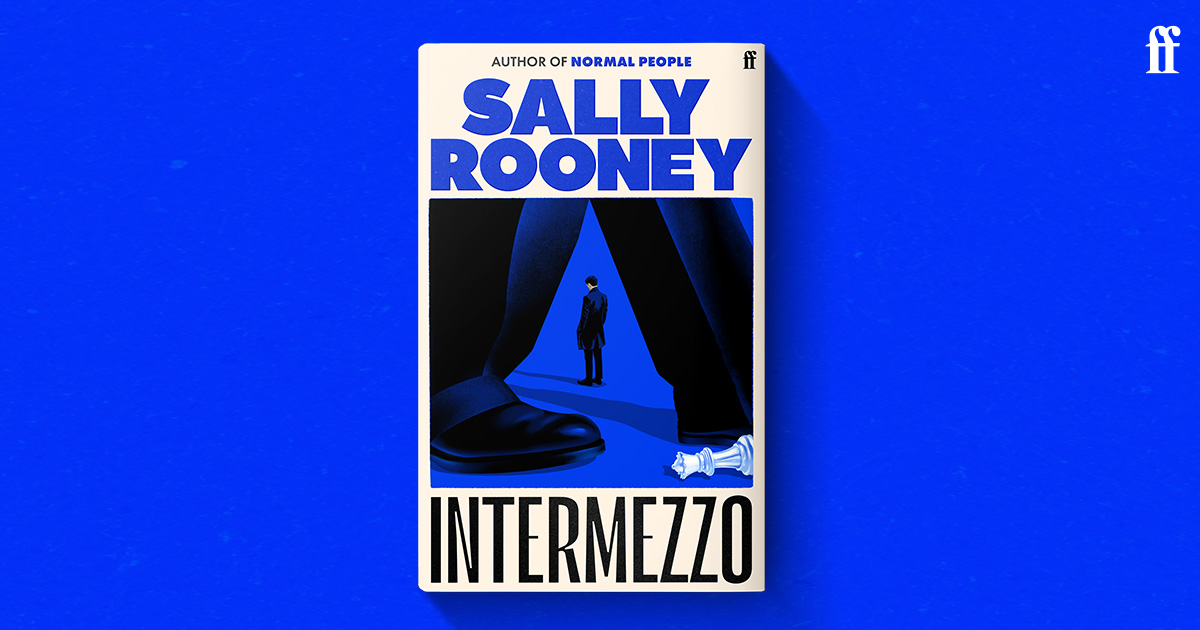 And the cover for Sally Rooney's Intermezzo is here. Phenomenal design by <a href="/KishanRajani8/">Kishan Rajani</a>.