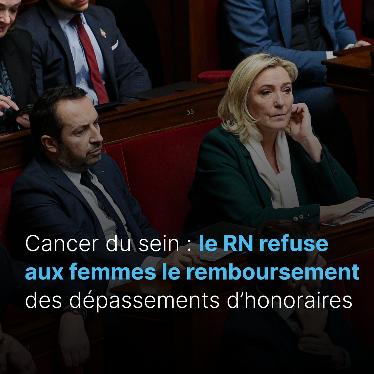 Sans surprise, en Commission ce matin : le RN contre la santé publique, le RN contre les femmes.