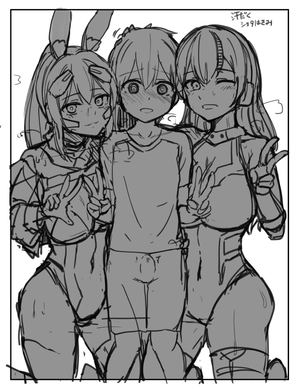 次描きたい構図ラフ🤔 