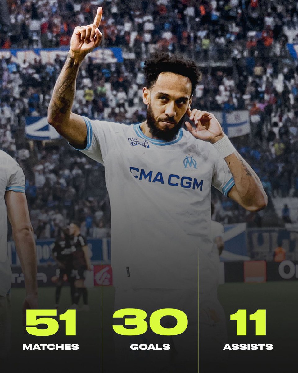 Auba CRUSHED his first season with Marseille 🇬🇦🤩