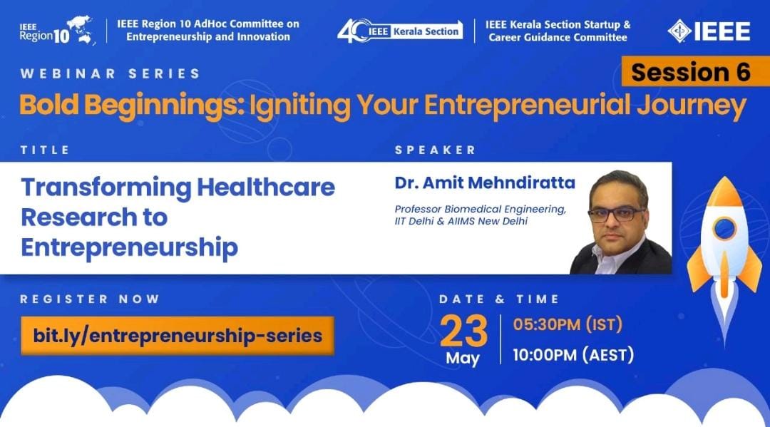 🚀 Discover how cutting-edge healthcare research can be transformed into successful entrepreneurial ventures. 

Register now at bit.ly/entrepreneursh… and take a step towards revolutionizing healthcare! 

#Entrepreneurship #HealthcareInnovation #StartupJourney 💡