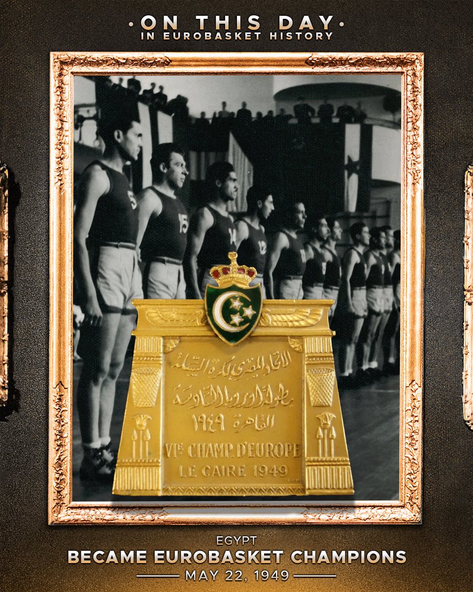 Did you know Egypt has more EuroBasket medals than Slovenia or Turkiye?

On this day in 1949, Egypt were crowned Champions of Europe, right after taking bronze in 1947. 🇪🇬 

#OnThisDay | #EuroBasket