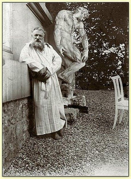 Edward Gooch.
Auguste Rodin chez lui à Meudon 
c.1900.