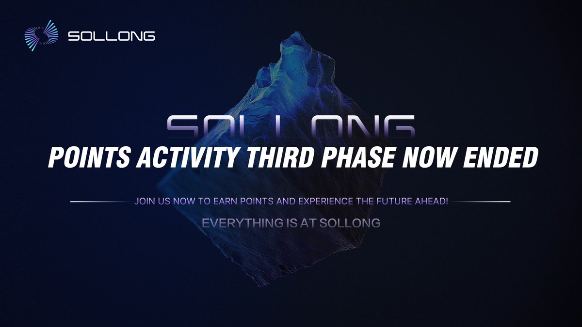 SOLLONG's third phase of the points program has officially concluded. 👉medium.com/@sollong/sollo…