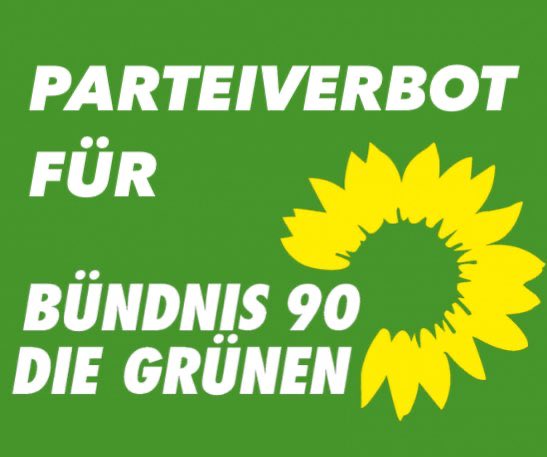 <a href="/AnAudretsch/">Andreas Audretsch</a> Verbot der Grünen wäre dringender.
Damit Deutschland nicht untergeht.