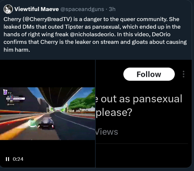 eventshours's tweet photo. Tipster came out as Pansexual before AugieRFC came back https://t.co/biwF1S5ypN