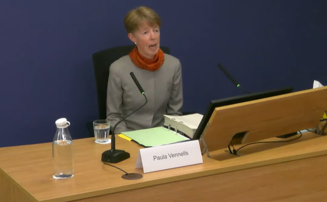 Paula Vennells believed there had been no miscarriages of justice as late as April 2019 - when she left the Post Office. She says: 'I think that’s right.' Her former finance chief said in 2020, she was simply unable to get there 'on an emotional level'.