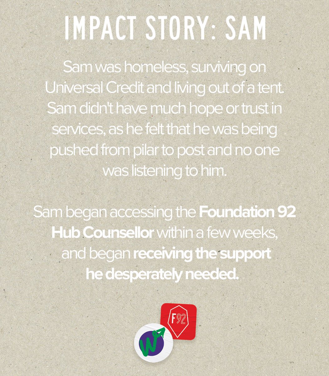 Our Well-being Hub in Stockport continues to help vulnerable adults get back on track. Read more about Sam's story over on our website 👇 🔗: foundation92.co.uk/news/impact-st…