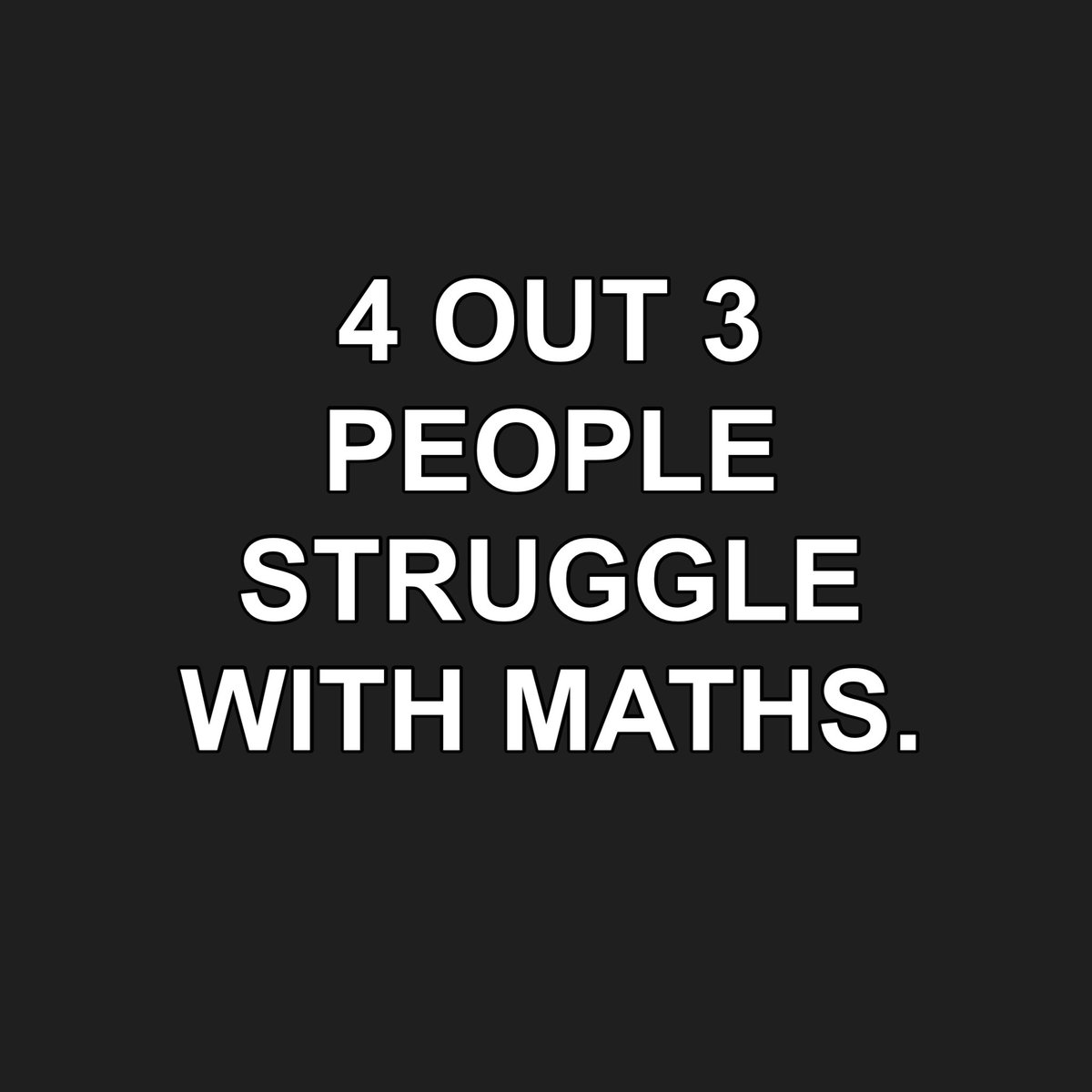 There are 3 kinds of people in the World: people that understand Maths & people that do not understand Maths. 🤣🤣🤣. I am the third kind😂😂. #lol #humour #humor #math #maths #mathematics #hopeless #funny #laughs #