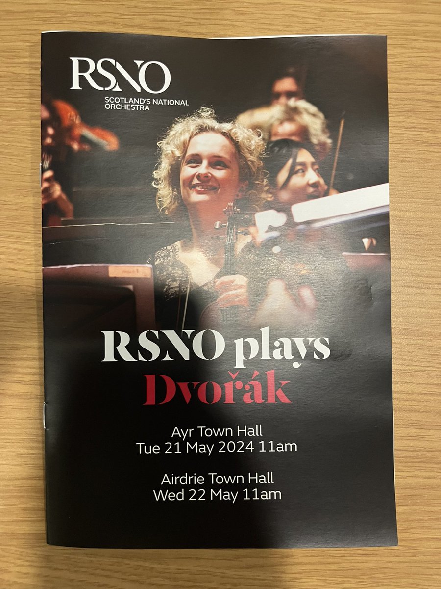 Wonderful opportunity for our school musicians this morning as they get the opportunity to watch the @RSNO perform Dvořak. Thank you to @CulturalNl for the opportunity.